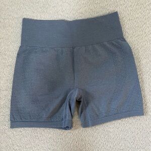 Women's Blue High-Waisted Shorts